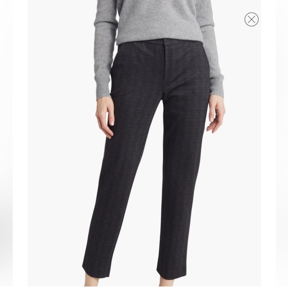Wit & Wisdom Black Checkered Ankle Pants